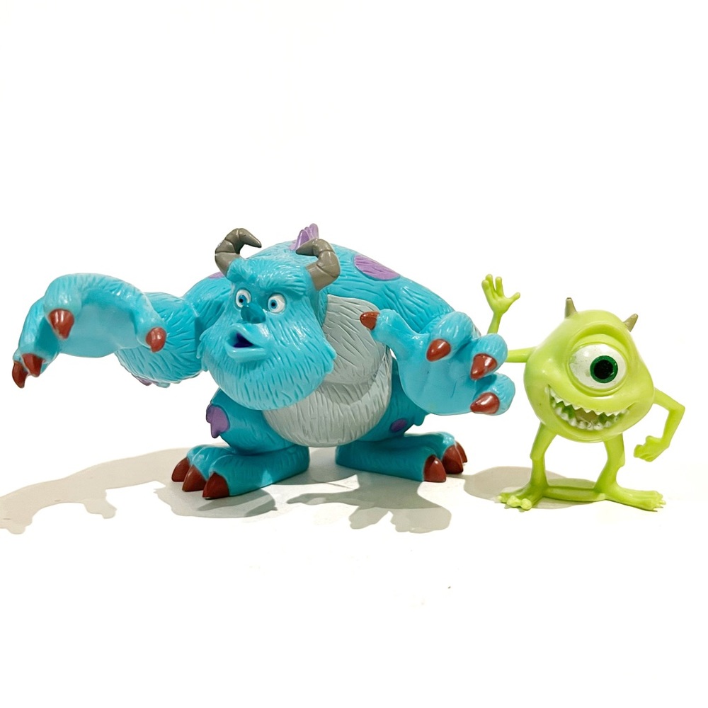Disney Pixar Monsters Inc Sulley Mike Wazowski Action Figure Figurine Toy Blue